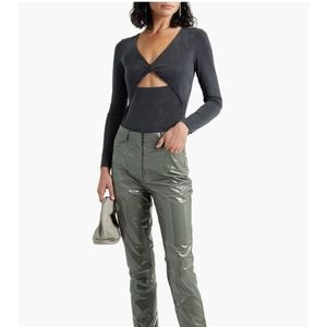 Jonathan Simkhai charcoal body suit